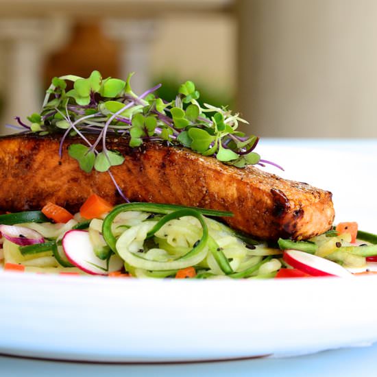 Honey and Soy Glazed Salmon