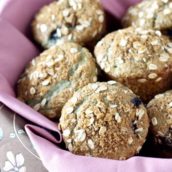 Blueberry Oat Muffins