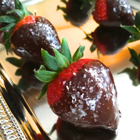 Sea Salted Chocolate Strawberries