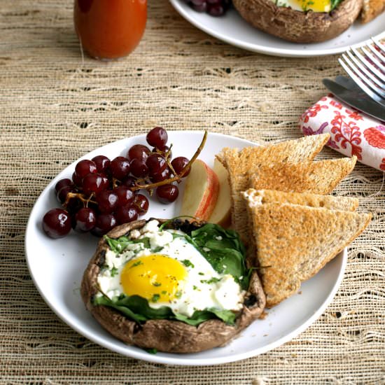 Portobello Baked Eggs