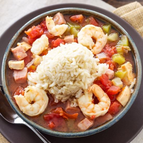 Healthy Cajun Jambalaya