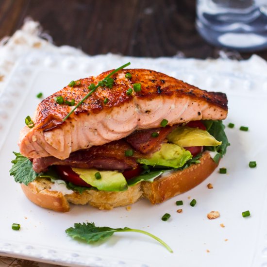 Salmon Avocado BLTs