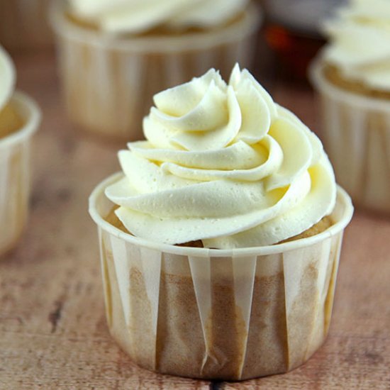 Vanilla Bourbon Cupcakes