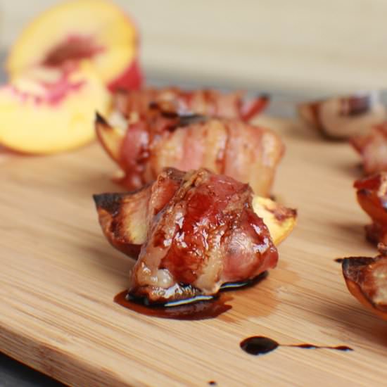 Bacon Wrapped Nectarines