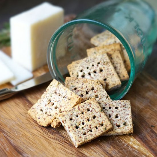 Easy Almond Pulp Crackers