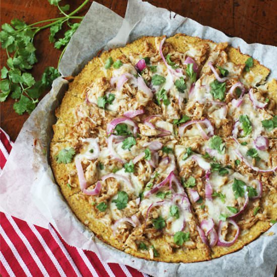 Cauli-Crusted BBQ Chicken Pizza