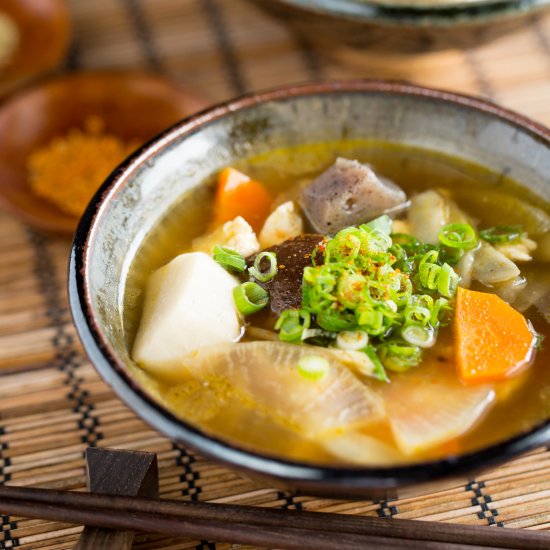 Japanese Veggie Soup -Kenchinjiru