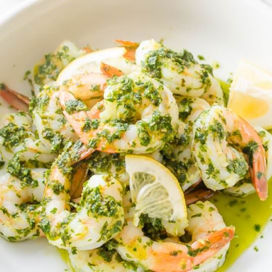 Easy Italian Salsa Verde Shrimp