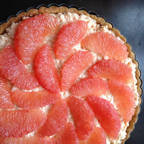 Pink Grapefruit Tart