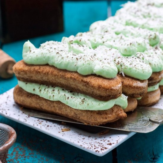 Green Tiramisu with Pandan