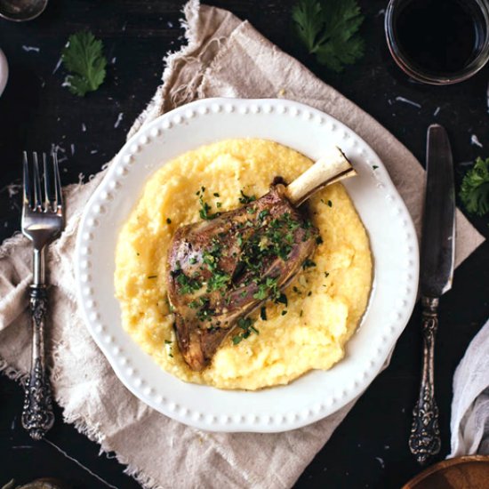 Braised Lamb Shanks with Mustard