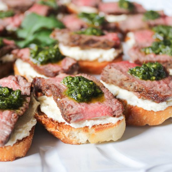 Beef Tenderloin Crostini