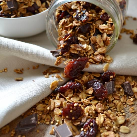 Chocolate-Covered Cherry Granola