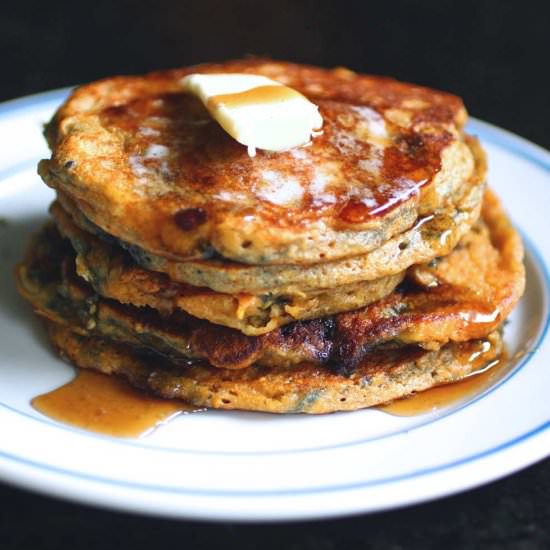 Blueberry Cornmeal Pancakes