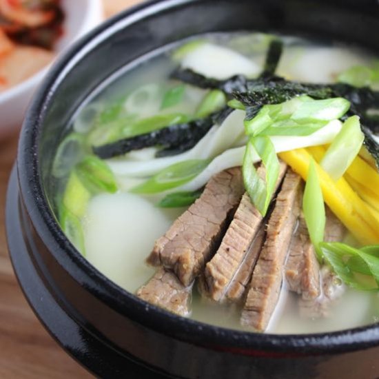 Tteokguk Korean Rice Cake Soup