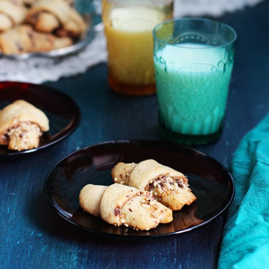 Quince Chocolate Almond Rugelach