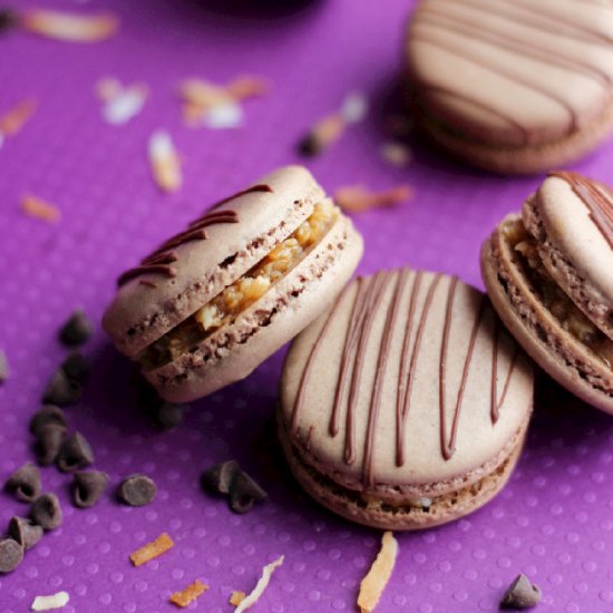 Samoa Macarons