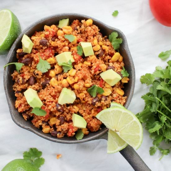 One-Pan Mexican Quinoa Skillet