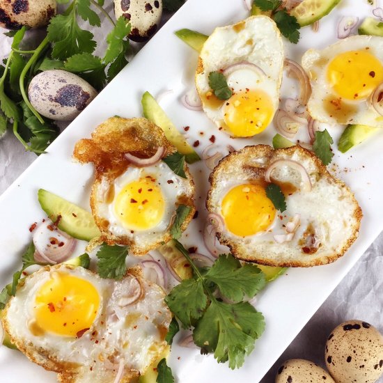 Thai Fried Quail Egg Salad