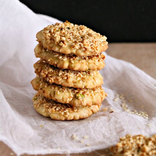 Barazeq (Syrian Sesame cookies)