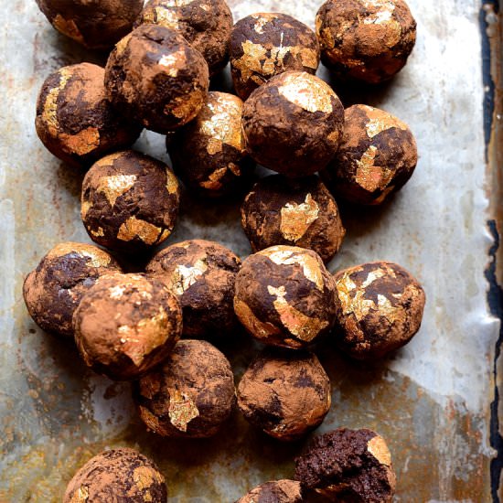 Amarula dark chocolate truffles