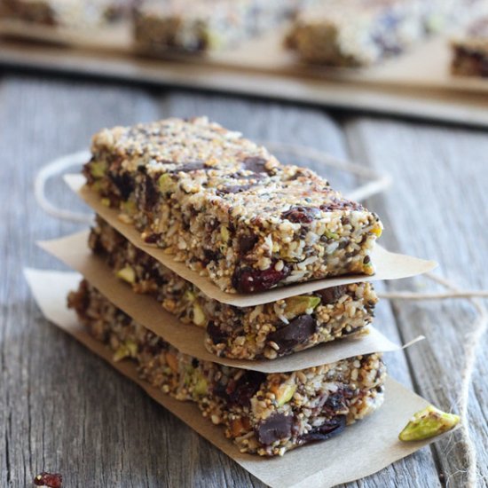 Puffed Amaranth Granola Bars