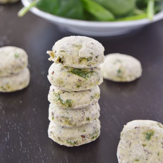 Spinach Flaxseed Dog Treats