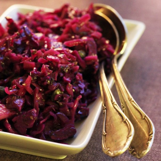 Italian Red Cabbage Salad