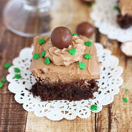 Malt Bailey’s Irish Cream Brownies