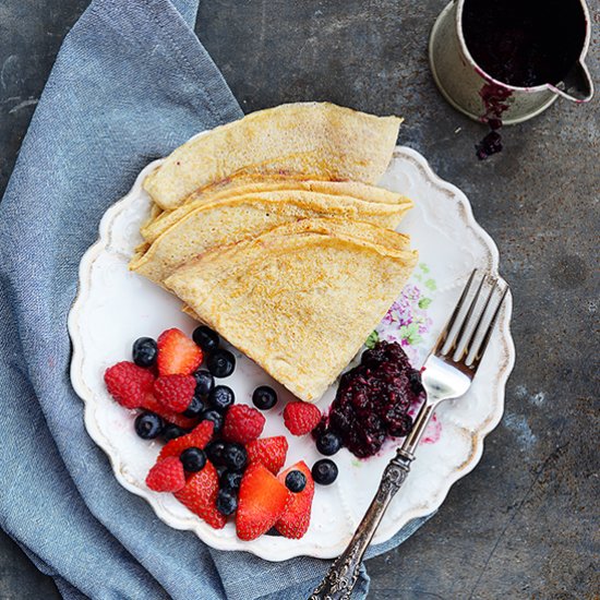 Light Berry Crepes