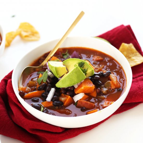 5-Ingredient Sweet Potato Chili