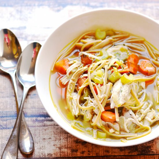 Chicken Noodle Soup from Scratch