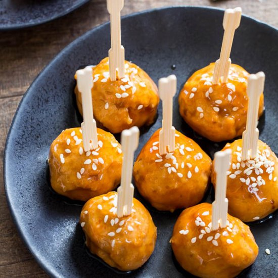 Teriyaki Salmon Meatballs