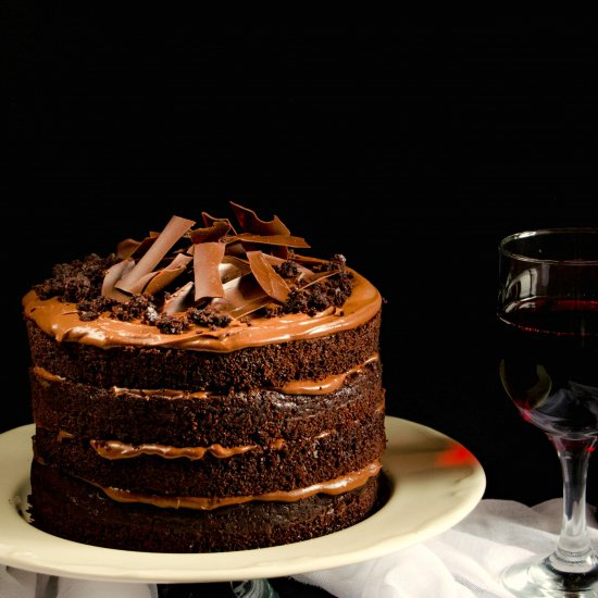 Red Wine Chocolate Cake