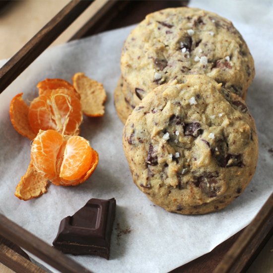 Orange & Triple Choco Chunk Cookies