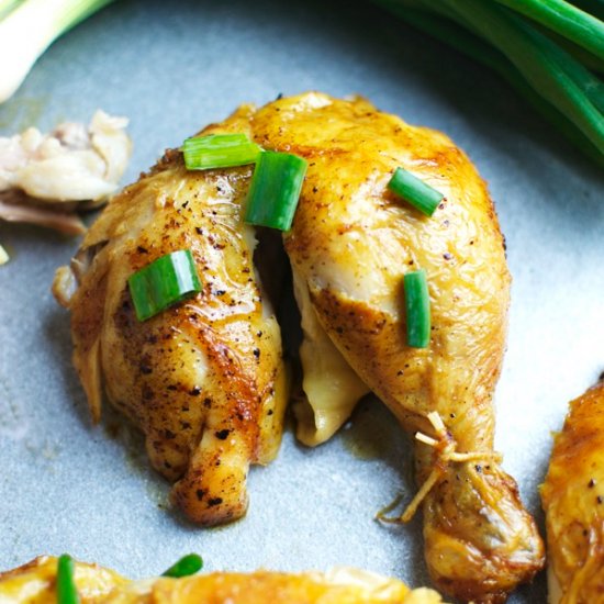 45 Minute Green Onion Roast Chicken