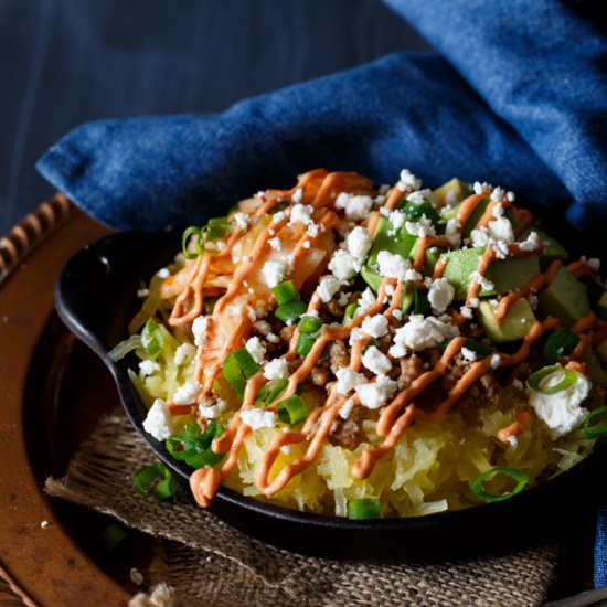 Korean Pork Spaghetti Squash Bowl