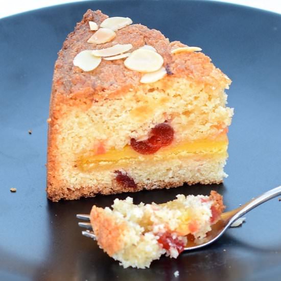 Marzipan and Cherry Cake