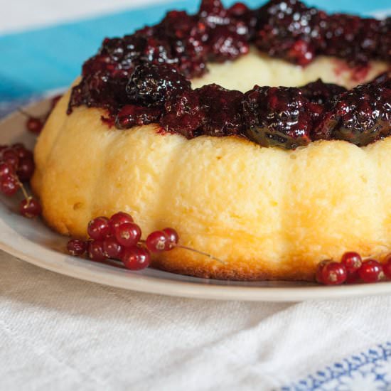 Baked Lime Ricotta with Blackberry