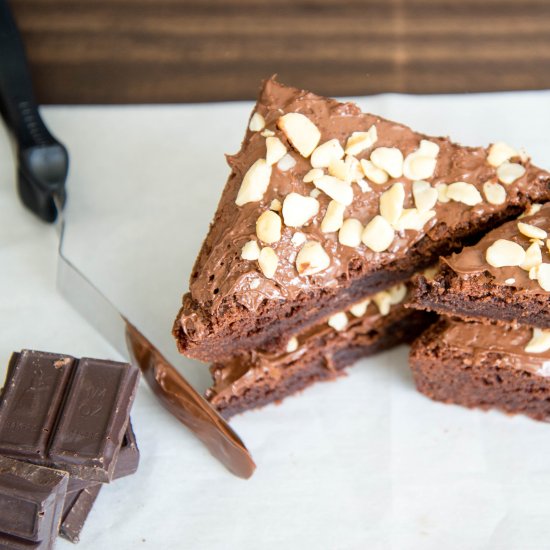 Nutella Macadamia Brownies