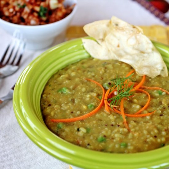 Quinoa and Lentil Porridge