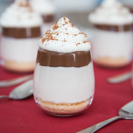 No-Bake Nutella Cheesecake Shooters