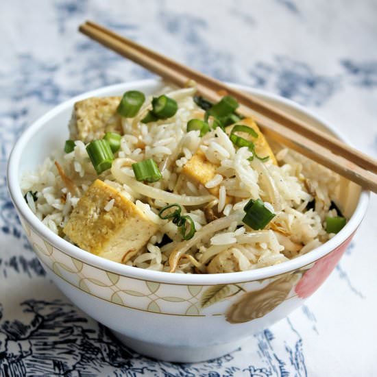 Tofu Sprouts Rice