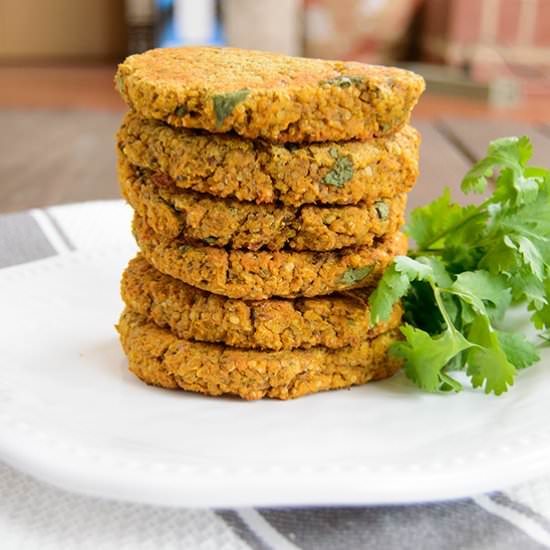 Sweet Potato Lentil Burgers