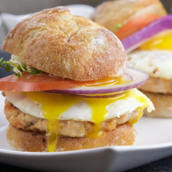 Kimchi Turkey Burger Sliders