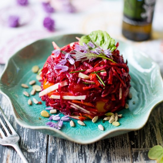 Upside Down Beetroot Salad