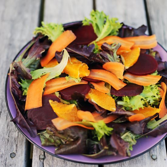 Orange, Carrots and Beet Salad