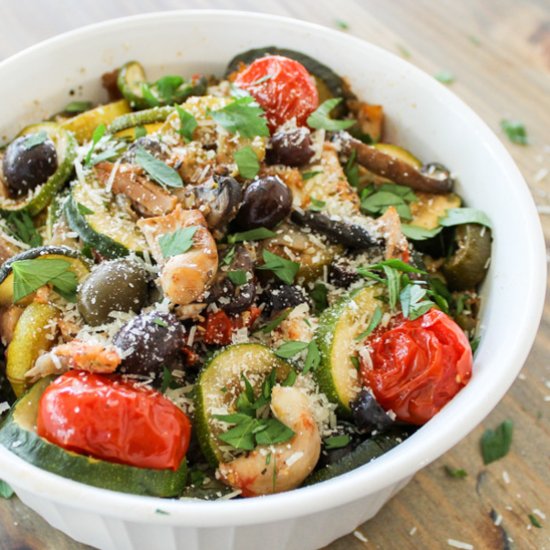 Easy Tuscan Herbed Chicken/Veggies