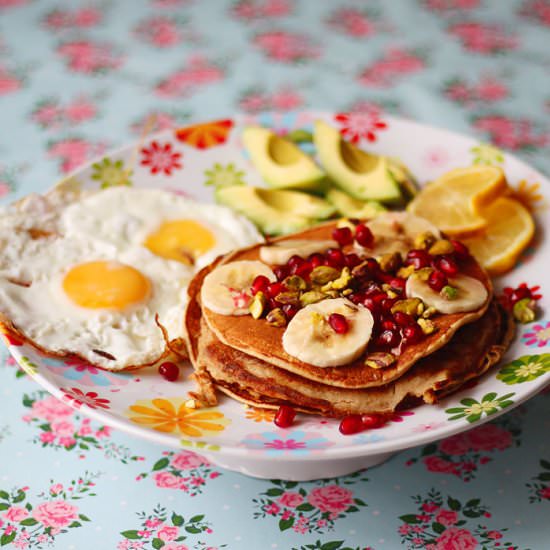 Chai Flavoured Barley Pancakes