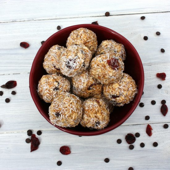 Coconut Cranberry Energy Bites